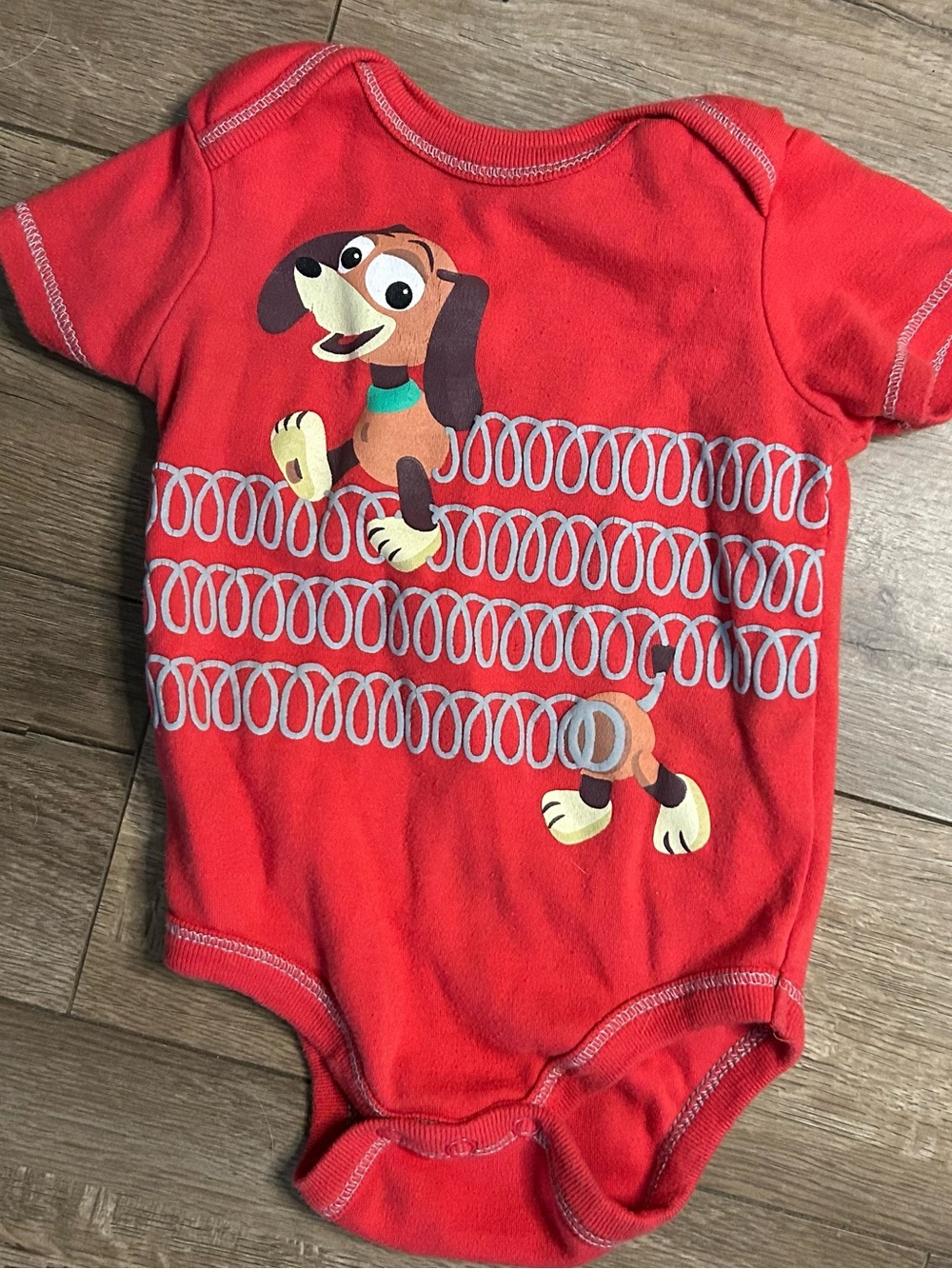 Disney Baby Toy Story Slinky Dog One Piece Size 3-6 Months Disney Pixar